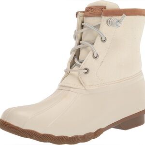 NEW Sperry Saltwater Duckboot Wool Ivory 7